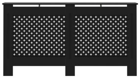 Cobertura de radiador 152x19x81,5 cm MDF preto