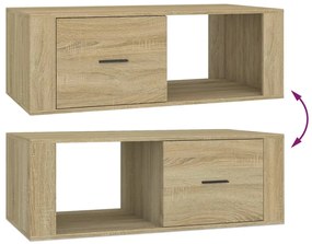 Mesa de centro 100x50,5x35 cm derivados madeira carvalho sonoma