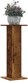 vidaXL Suportes p/ plantas 2 pcs 30x30x80 cm derivados de madeira