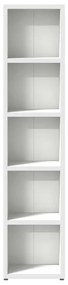 Armários para CD 2 pcs 21x16x93,5 cm contraplacado branco