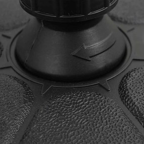 Base para guarda-sol com areia/água 15 L preto