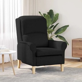 vidaXL Poltrona Preta 52 cm em Tecido