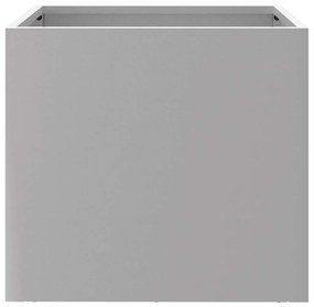 Vasos/floreiras 2 pcs 32x30x29 cm aço galvanizado prateado