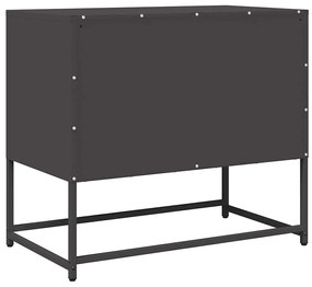 Móvel de TV 68x39x60,5 cm aço laminado a frio preto