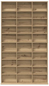 Armário de CD vidaXL Carvalho Artesanal 101x23x177,5 cm Madeira Revest