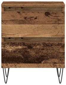 Camas de cabeceira vidaXL 2 pcs Madeira Velha 40x35x50 cm Madeira de e