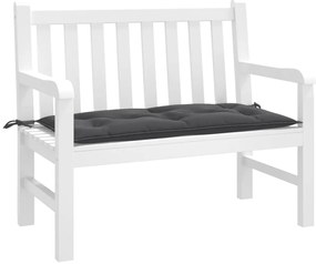 vidaXL Almofadão banco jardim 100x50x7cm mesclado tecido antracite