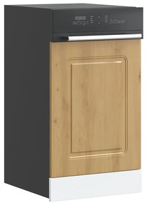 vidaXL Painel máquina lavar louça 45x1,5x67 cm carvalho artesanal