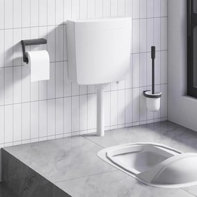 vidaXL Autoclismo de WC c/ entrada de água inferior 3/6 L branco