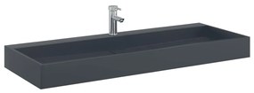 Lavatório 120x46x11 cm mineral/mármore fundido antracite