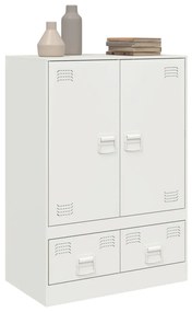 Aparador alto 67x39x95 cm aço branco