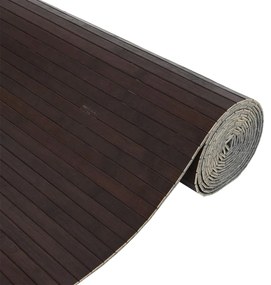 Divisória 165x400 cm bambu castanho-escuro