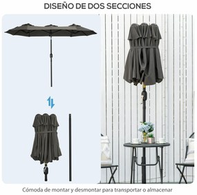 Guarda-sol de Jardim – Modelo Grosseto – 285x147x227 – Proteção Solar