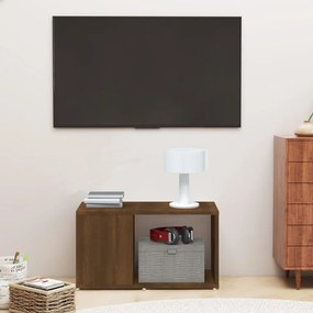 Móvel de TV 60x24x32 cm derivados de madeira carvalho castanho