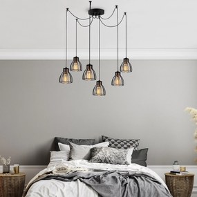Candeeiro de Teto Kemah – Preto – Diâmetro 135 cm, Altura 106 cm
