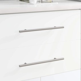 vidaXL Maçaneta de Armário 2 pcs Prateado 300 mm Aço inoxidável