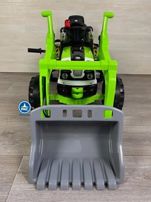 Trator infantil eletrico Tractor Claas Style 12V com Pá frontal Verde