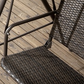 Banco Baloiço de Jardim Baloiço de Exterior com Toldo Ajustável Assent