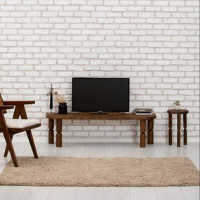 Móvel TV Ida – Nogueira – 140x40x35 cm