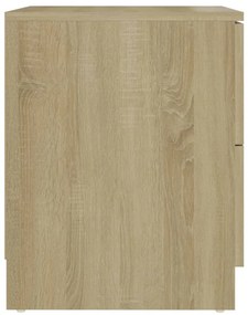Mesa de cabeceira 40x40x50 cm contraplacado cor carvalho sonoma