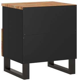 Mesa de cabeceira madeira de acácia maciça/derivados de madeira