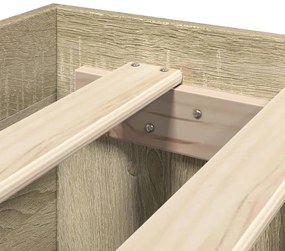 Estrutura cama s/ colchão derivados de madeira carvalho sonoma
