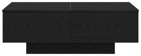 Mesa de Centro vidaXL em Madeira de Carvalho Preto 90x60x31 cm