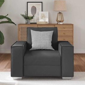Cadeira de sofá vidaXL Cinza 59 cm em Couro Sintético