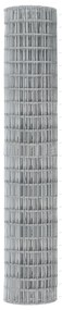 Cerca Euro com 7 Postes Flangeados 1.6x10 m Aço Galvanizado
