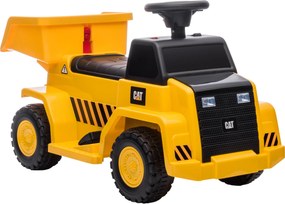 HOMCOM Caminhão basculante elétrico para crianças, caçamba basculante, máx. 3 km/h, farol, buzina, amarelo, 74,5 x 36 x 43,5 cm | Aosom Portugal