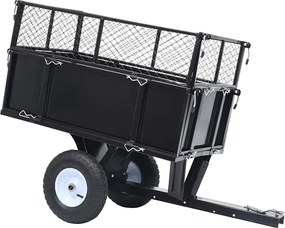 vidaXL Reboque oscilante para cortador de relva 150 kg de carga