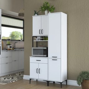 Armário Multiusos JE121 – Branco – 100x198,6x40 cm