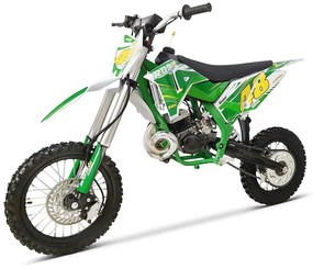 MINI MOTO Crianças MINICROSS gasolina 50cc 9cv Roan 50K 14/12" arranque a pedal Verde