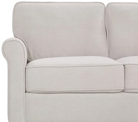Sofá de 3 lugares em veludo creme claro RONNEBY Beliani