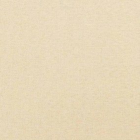 Apoio de pés 45x29,5x35 cm tecido cor creme