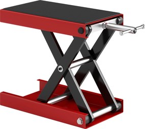 Suporte para motos com pé de apoio, suporte de oficina para motos todo-o-terreno, motocross e supermotard, altura ajustável de 10 a 37 cm, em aço, car