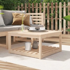 Mesa de jardim 82,5x82,5x45 cm madeira de pinho maciça