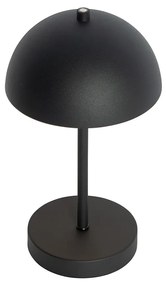 Candeeiro de mesa exterior preto recarregável com dimmer de 3 níveis - Keira