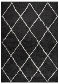 vidaXL Tapete shaggy de pelo alto 140x200 cm creme/antracite