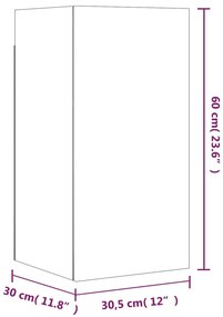 Conjunto móveis de TV 7 pcs madeira processada sonoma cinza