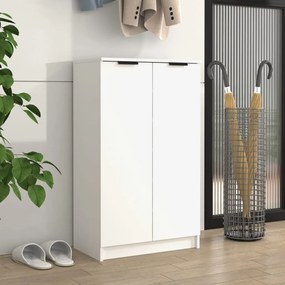 vidaXL Sapateira 59x35x100 cm derivados de madeira branco