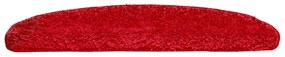 Tapetes de escadas 10 pcs 65x21x4 cm vermelho