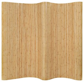 vidaXL Biombo/divisória de sala 250x165 cm bambu natural