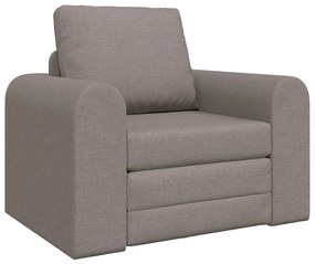 Sofá Cama de Piso 2-em-1 Taupe 98x71x83 cm Tecido
