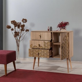 Cômoda Verybox – Carvalho Sonoma – 90x90x40 cm