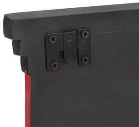 Cabideiro Montado na Parede com 4 Ganchos 80x25x2 cm Madeira Sólida de