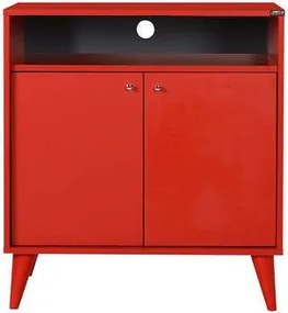 Aparador/Armário multiusos "Diamante" - Design Moderno - Vermelho - 73
