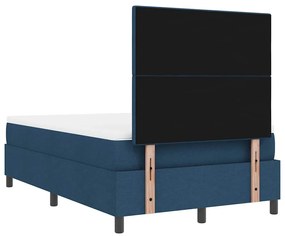 Cama com Estrado e Colchão com Luz LED Azul, 120 x 190 cm