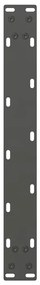 Pés para mesa de centro antracite 2 peças 50x(42-43) cm aço
