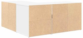 Armário de canto 160x40x45 cm derivados de madeira branco